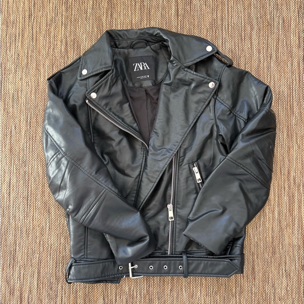 Zara Men's Black Biker Jacket